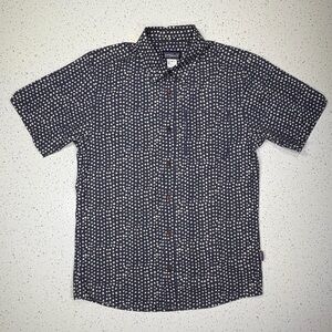 Patagonia Dark Blue and White Patterned Shirt